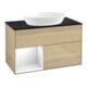 V&B Meuble sous lavabo Finion 100, Pl bleu mat, Rég blanc brillant, Lac, Oa ven-1