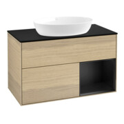 V&B Meuble sous-lavabo Finion 100, Pl bleu mat, Reg bleu mat Lac, Oa ven-1