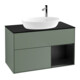 V&B Meuble sous-lavabo Finion 100, Pl bleu mat, Reg bleu mat laqué, Oli. mat laqué-1