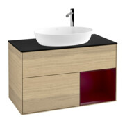V&B Meuble sous-lavabo Finion 100, Pl bleu mat, Reg Peo mat Lac, Oa ven