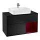 V&B Meuble sous-lavabo Finion 100, Pl bleu mat, Reg re Peo, bleu mat Lac-1