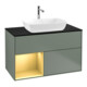 V&B Meuble sous lavabo Finion 100, Pl bleu mat, Regor jaune mat Lac, Oli. mat Lac-1