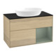 V&B Meuble sous lavabo Finion 100, Pl bleu mat, régulateur huile avec laque, Oa ven-1