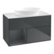 V&B Meuble sous lavabo Finion 100, Pl w m, Étagère md m Lac, md bl. m Lac-1