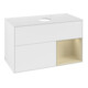 V&B Meuble sous-lavabo Finion 100, Pl w m, Étagère si Gr m Laqué, blanc m Laqué-4