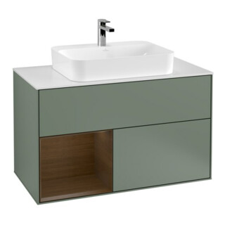 V&B Meuble sous-lavabo Finion 100, Pl w m, Reg li wal ven, Oli. m Lac