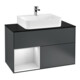 V&B Meuble sous-lavabo Finion 100, Pl w m, Rg l w m Lac, md bl. m Lac-1
