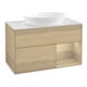 V&B Meuble sous-lavabo Finion 100, plaque de recouvrement blanche, tiroir Oa ven, Oa ven-1