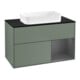 V&B Meuble sous-lavabo Finion 100x60,3 cm, Anthracite mat, huile mat, laqué-1