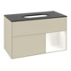V&B Meuble sous lavabo Finion 100x60,3 cm, blanc mat laqué, gris mat laqué-3