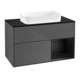 V&B Meuble sous-lavabo Finion 100x60,3 cm, éclairage mural, anthracite m, Lac re bla m-1