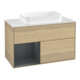 V&B Meuble sous lavabo Finion 100x60,3 cm, éclairage mural, rég. g. avec Lac, Oa ven-1