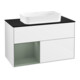 V&B Meuble sous lavabo Finion 100x60,3 cm, laqué blanc brillant-1