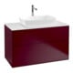 V&B Meuble sous lavabo Finion 100x60,3 cm, plan de drainage blanc, Peony mat-1