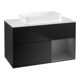 V&B Meuble sous lavabo Finion 100x60,3 cm, Rg droite anthracite mat, blanc mat laqué-1