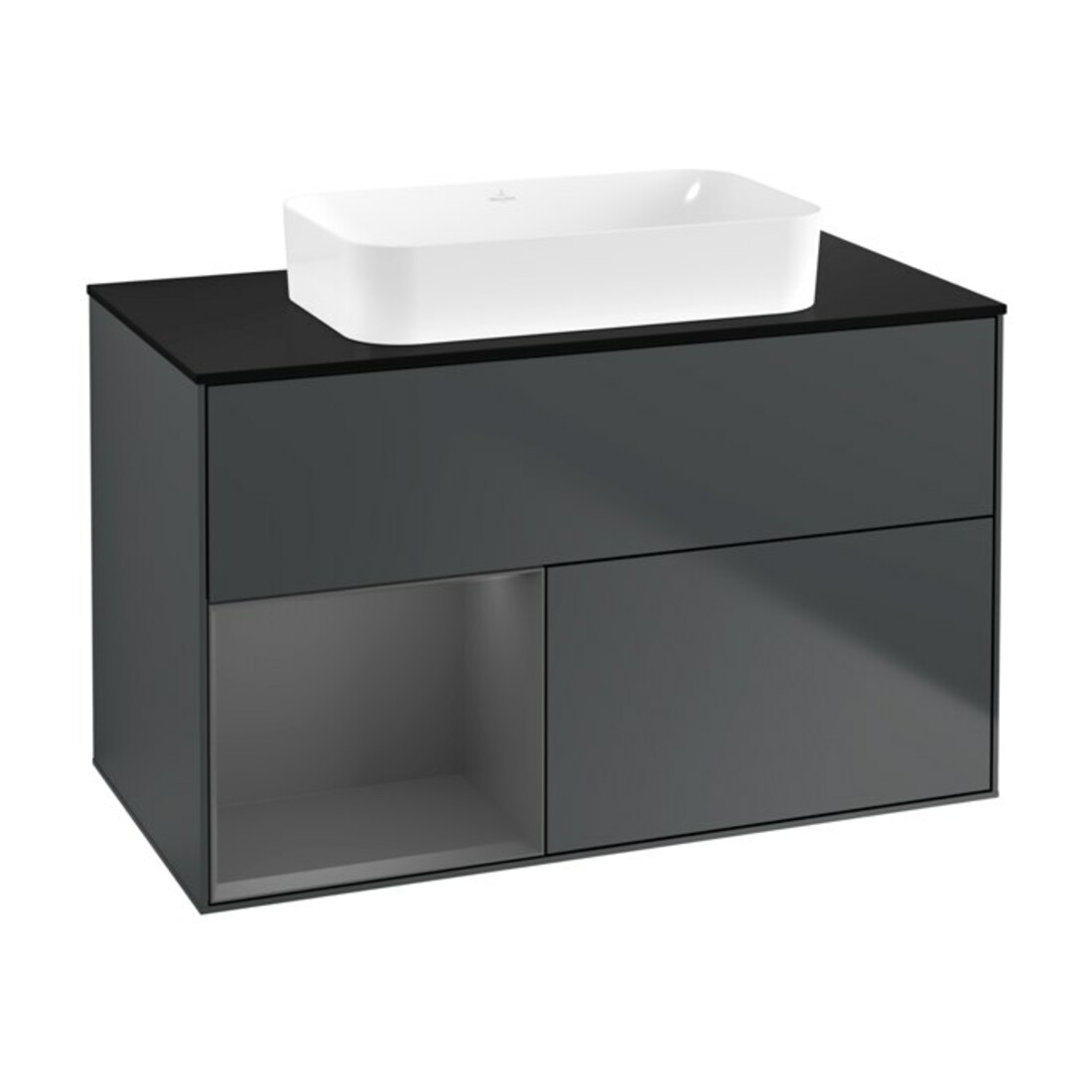 V&B Meuble sous lavabo Finion 100x60,3 cm, Rg l A m, md bl. m Lac