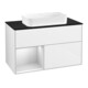 V&B Meuble sous lavabo Finion 100x60,3 cm, Rg l bl. mat avec Lac, bl. brillant Lac-1