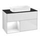 V&B Meuble sous lavabo Finion 100x60,3 cm, Rg l blanc brillant, blanc mat-1