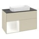 V&B Meuble sous lavabo Finion 100x60,3 cm, Rg l blanc mat avec Lac, si Gris mat avec Lac-1