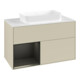 V&B Meuble sous lavabo Finion 100x60,3 cm, Rg l bleu mat Lac, si Gr mat Lac-3