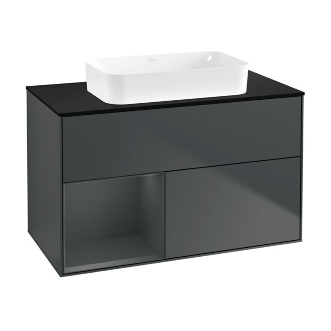 V&B Meuble sous lavabo Finion 100x60,3 cm, Rg l md b m La, md b m Lac