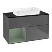 V&B Meuble sous lavabo Finion 100x60,3 cm, Rg l Oli. m Lac, Anthrac. m
