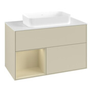 V&B Meuble sous lavabo Finion 100x60,3 cm, Rg l si G m La, si Gr m Lac-3