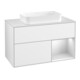V&B Meuble sous lavabo Finion 100x60,3 cm, Rg r blanc mat Lac, blanc brillant Lac-1