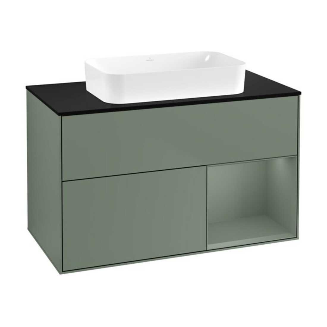 V&B Meuble sous lavabo Finion 100x60,3 cm, Rg r Oli. m Lac, Oli. m Lac
