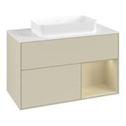 V&B Meuble sous lavabo Finion 100x60,3 cm, Rg r si G m La, si Gr m Lac-3