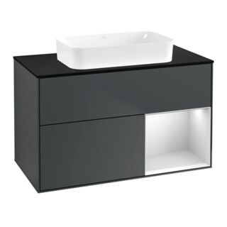 V&B Meuble sous lavabo Finion 100x60,3 cm, Rg r w m Lac, md bl. m Lac