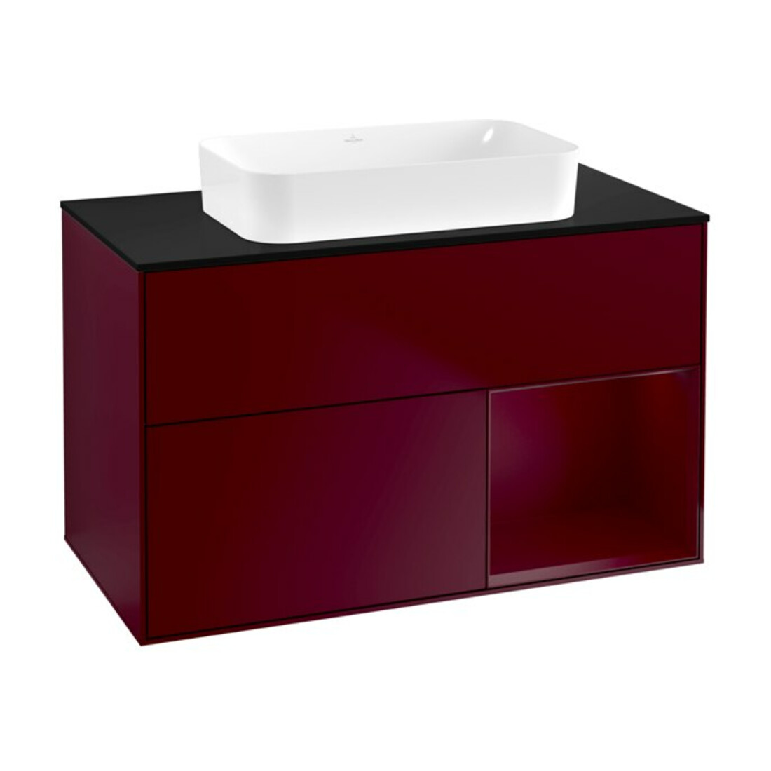 V&B Meuble sous lavabo Finion 100x60,3 cm, tiroir droit Peony mat