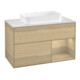 V&B Meuble sous-lavabo Finion 100x60,3 cm, tiroir droit, placage chêne-1