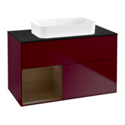 V&B Meuble sous lavabo Finion 100x60,3 cm, tiroir gauche, Peony mat