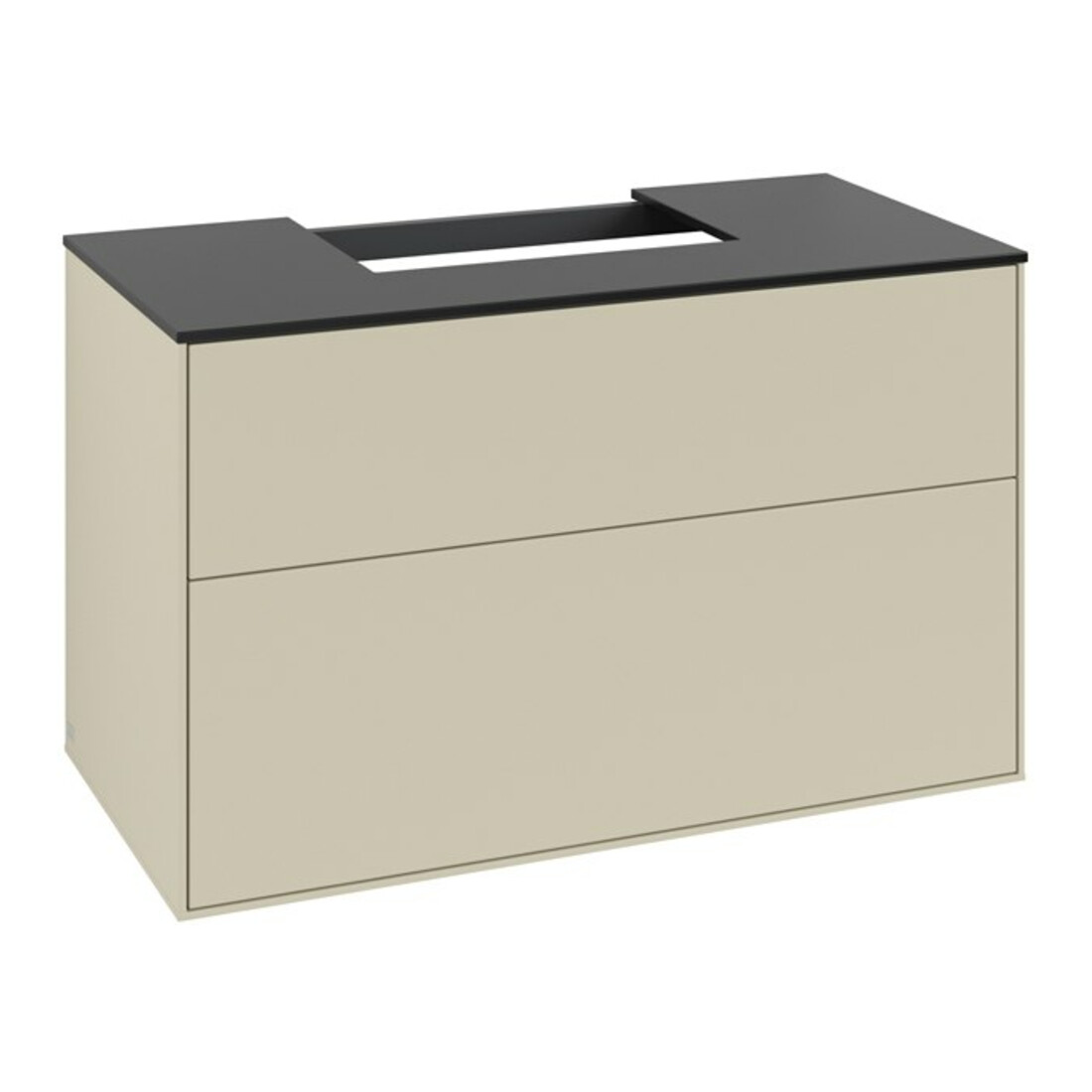 V&B Meuble sous lavabo Finion 100x60,3x50,1 cm, bleu mat, gris mat Lac