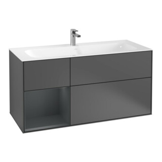 V&B Meuble sous lavabo Finion 119,6x59,1 cm, Anthracite m