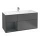 V&B Meuble sous lavabo Finion 119,6x59,1 cm, Anthracite m-1