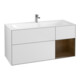 V&B Meuble sous lavabo Finion 119,6x59,1 cm, placard droit, blanc mat Lac-1