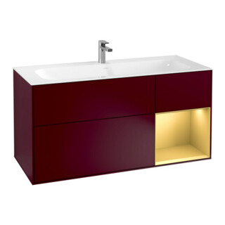 V&B Meuble sous lavabo Finion 119,6x59,1 cm, rangement droit, Peony mat
