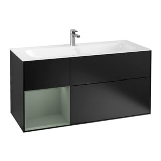 V&B Meuble sous lavabo Finion 119,6x59,1 cm, Rg l Oli. m Lac, bla m Lac