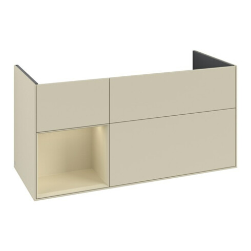 V&B Meuble sous lavabo Finion 119,6x59,1 cm, Rg l si G m La, si G m Lac