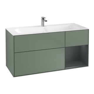 V&B Meuble sous-lavabo Finion 119,6x59,1 cm, Rg r md b m La, Oli. m Lac