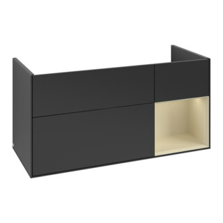 V&B Meuble sous lavabo Finion 119,6x59,1 cm, Rg r si G m Laqué, bleu m Laqué