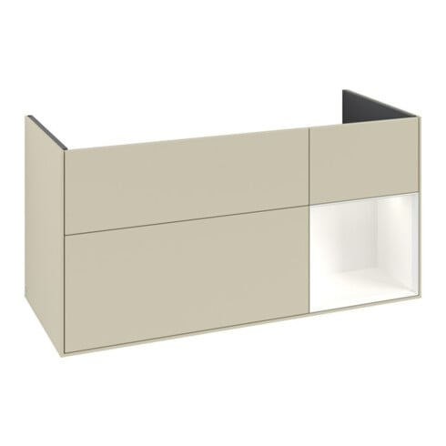 V&B Meuble sous lavabo Finion 119,6x59,1 cm, Rg r w m Lac, si Gr m Lac