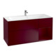 V&B Meuble sous lavabo Finion 119,6x59,1 cm, tiroir droit Peony mat-1