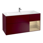 V&B Meuble sous lavabo Finion 119,6x59,1 cm, tiroir droite, Peony mat