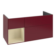 V&B Meuble sous lavabo Finion 119,6x59,1cm, étagère gauche, taille M, laqué, Peo M