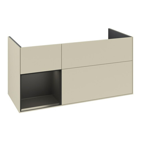 V&B Meuble sous lavabo Finion 119,6x59,1cm, Rg l b m Lac, si Gr m Lac