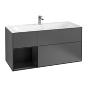 V&B Meuble sous lavabo Finion 119,6x59,1cm, Rg l bleu m Lac, Anthrac. m