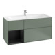 V&B Meuble sous lavabo Finion 119,6x59,1cm, Rg l bleu mat Lac, Oli. mat Lac-1